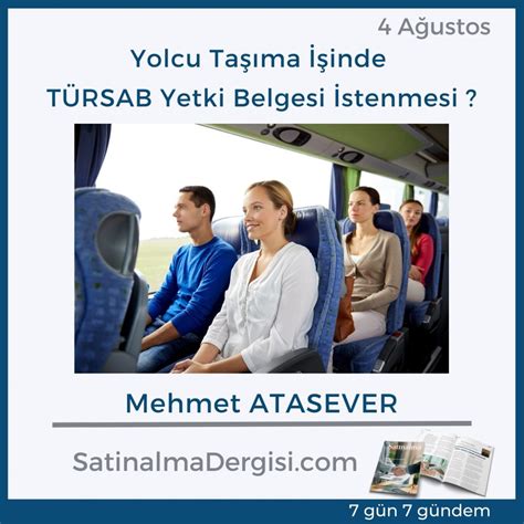 Yolcu Taşıma İşinde TÜRSAB Yetki Belgesi İstenmesi Satınalma Dergisi