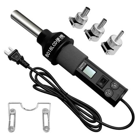 220V LCD Digital Heat Gun Hot Air Gun Desoldering Soldering Solder Station Adjustable IC SMD BGA
