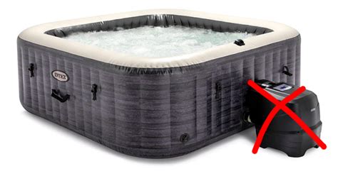 Intex 28451EP Purespa Plus 6 Person Inflatable Square Hot Tub Tub Only For Sale From United States
