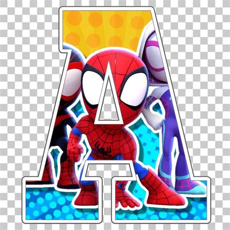 Spidey And His Amazing Friends Birthday Spiderman Alphabet Etsy