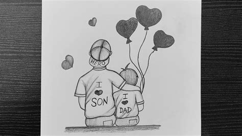 Father S Day Easy Drawing Father S Day Special Drawing Beautiful