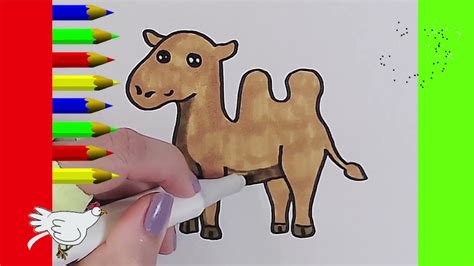 KAWAII Cum desenz pas cu pas cute Desen Tutorial animale Cămilă YouTube