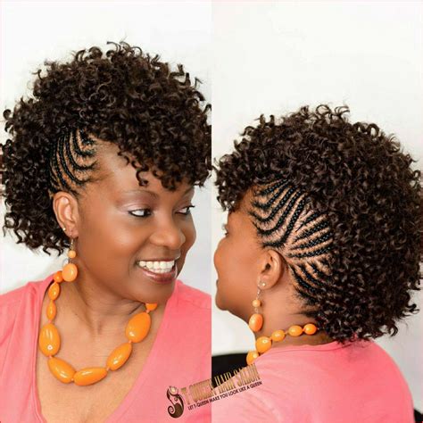 Mohawk Hairstyles With Cornrows