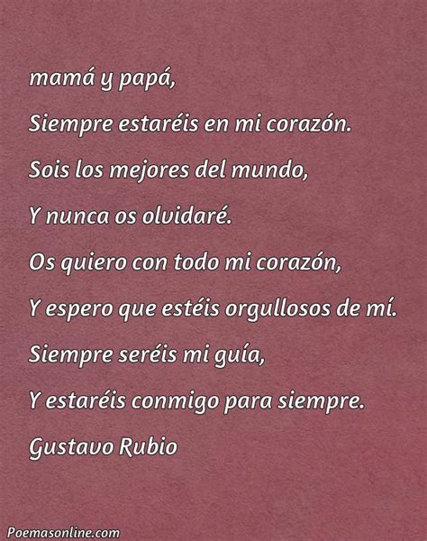 5 Mejores Poemas para Mamá y Papá Cortos Poemas Online