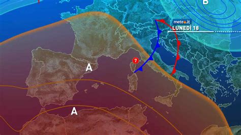 Meteo instabile al Sud Lunedì 18 veloce perturbazione