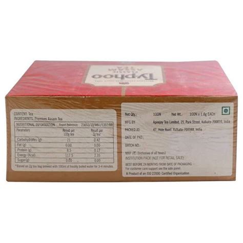 Typhoo Classic Assam Tea Bags 100 Pcs Jiomart