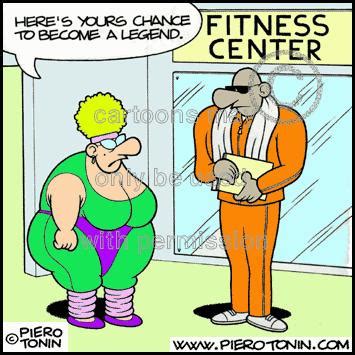 Fitness By Piero Tonin | Sports Cartoon | TOONPOOL