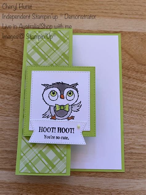 Fun Fold Cards Folded Cards Owl Books Owl Card Scrapbook Cards