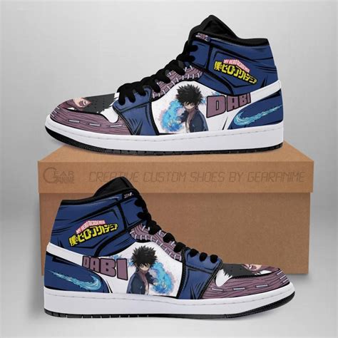 BNHA Dabi Sneakers Custom Anime My Hero Academia Shoes GearAnime