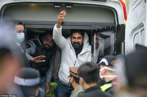 Hundreds Of Protesters Lie Under Home Office Van To Block Immigration