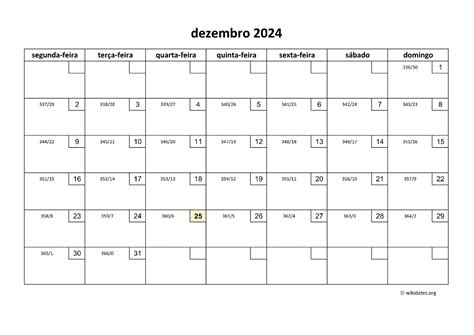 Calendário Dezembro 2024 | WikiDates.org