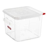 Araven 12 7 Qt Translucent Square Polypropylene Food Storage Container