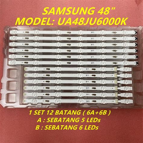 ใหม่ หลอดไฟแบ็คไลท์ทีวี LED UA48JU6000K SAMSUNG 48 นิ้ว UA48JU6000 12 ...