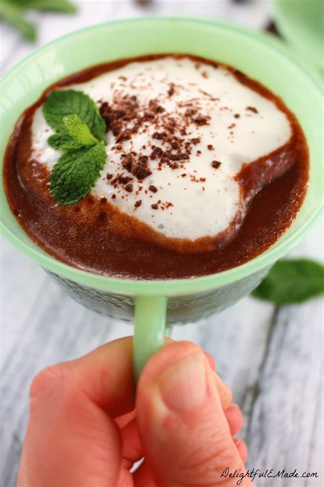 The BEST Mint Hot Chocolate Recipe Delightful E Made
