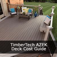 Timbertech Azek Decking Installation Cost Price Guide Deck Cost Guide