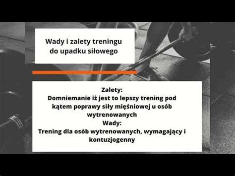 Trening Do Upadku Mi Niowego Czy Warto Youtube