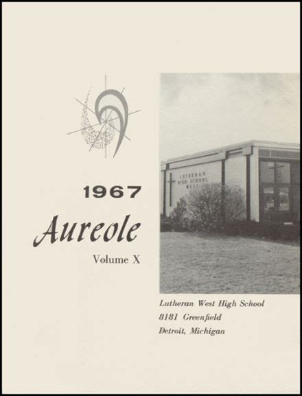 Explore 1967 Lutheran West High School Yearbook, Detroit MI - Classmates