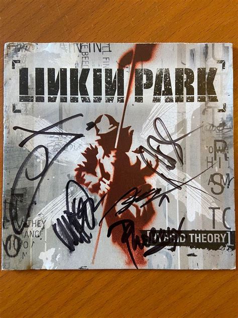 Linkin Park Signed CD Booklet Vintage 2000 Hybrid Theory, Hobbies ...
