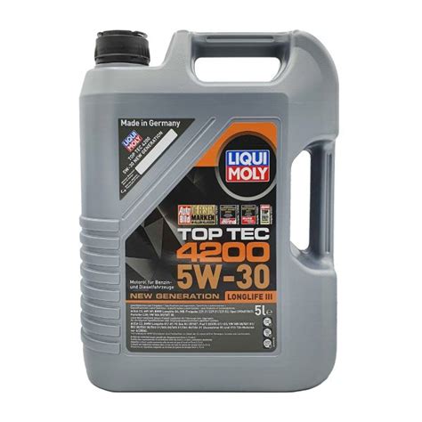 LIQUI MOLY Top Tec 4200 5W-30 Motorenöl | 5W-30 | Motoröl PKW ...