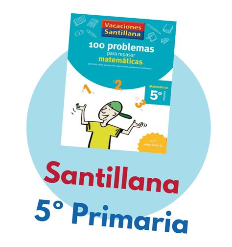 5º Primaria Matemáticas Vacaciones Santillana 2024