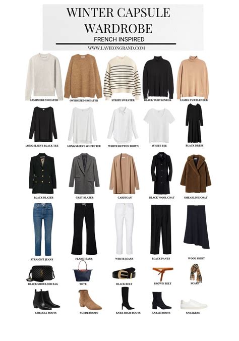 Parisian Inspired Winter Wardrobe Capsule La Vie On Grand Capsule