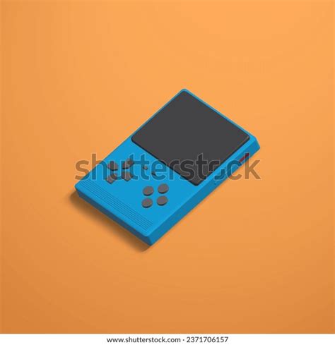 Black Screen D Rendered Portable Mini Stock Illustration