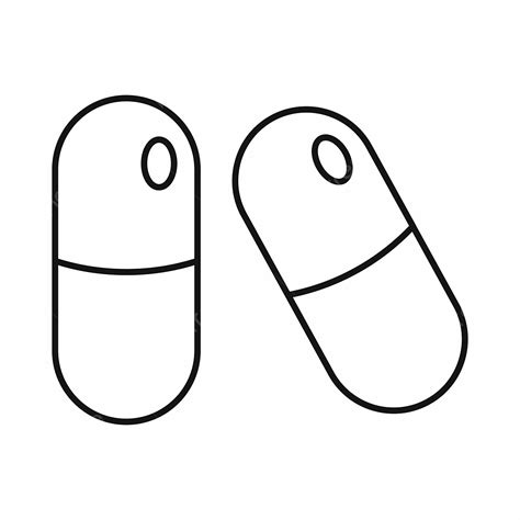 Pill Clipart Black And White