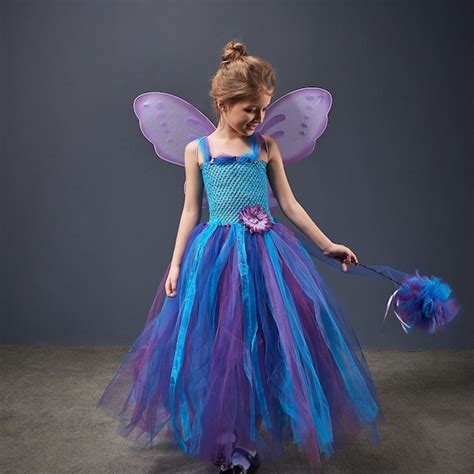 Blue And Purple Fairy Costume