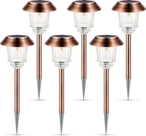 Buy Xmcosy Solar Pathway Lights Outdoor 6 Pack Solar Lights Outdoor