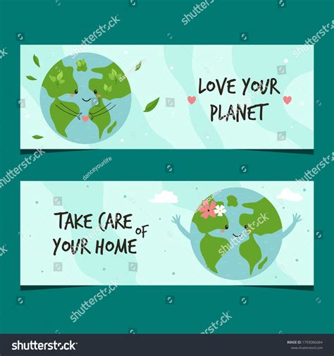 Set Colorful Stickers Eco Friendly Slogans Stock Vector (Royalty Free ...