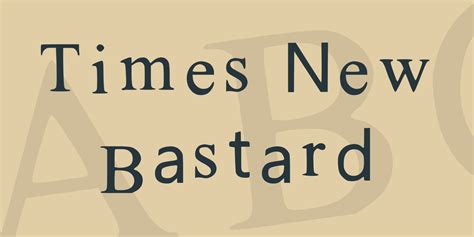 Times New Bastard Font · 1001 Fonts