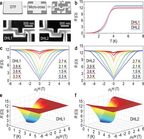 Conventional Resistive Superconducting Transition In Nanoscale Dhls A