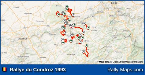 Mapy Zaplanuj Rallye Du Condroz 1993 ERC RajdTrasa Pl