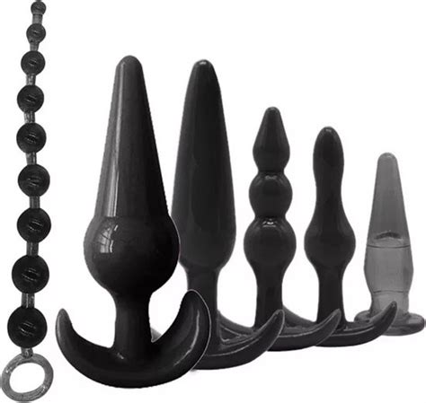 Buttplug Set 6 Stuks Anaal Plug Set Sex Toys Voor Hem En Haar Zwart Bol