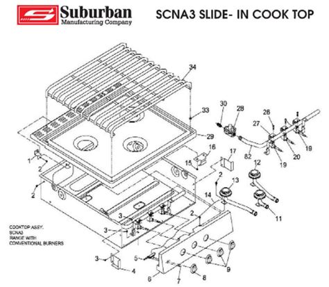 Suburban Scna Range High Sky Rv Parts