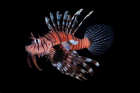 lion fish aquarium animal nature. | Free Photo - rawpixel