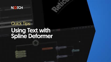 Using Text With Spline Deformer Notch Quick Tip YouTube