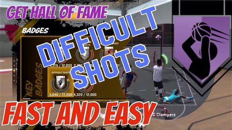 Difficult Shots Badge Guide Best Method Nba K How To Get Hall Of