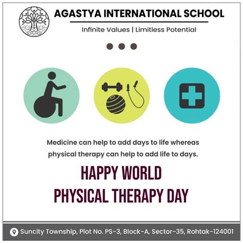 Happy World Physical Therapy Day 2021 Agastya International School