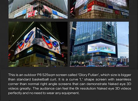 Outdoor Naked Eye D LED Screen Maxcolorvisual