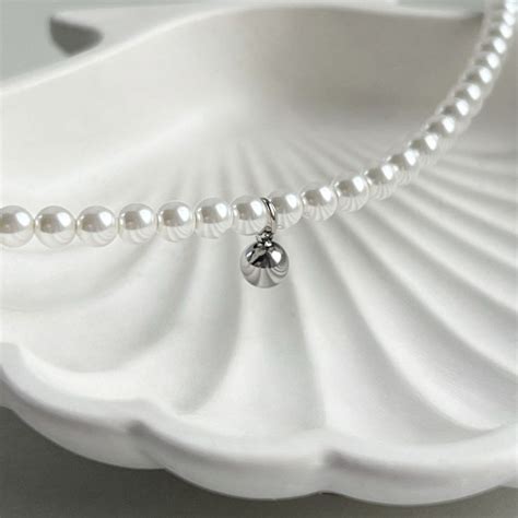 Элегантная жемчужная нить - женская подвеска на шею Steel Evolution ps ...