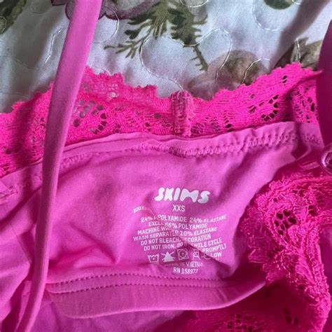 Skims Hot Pink Tank Top Wrinkled In Pic From Depop