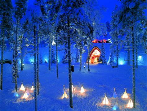 Let's travel the world!: Santa Claus Village in Rovaniemi, Finland.