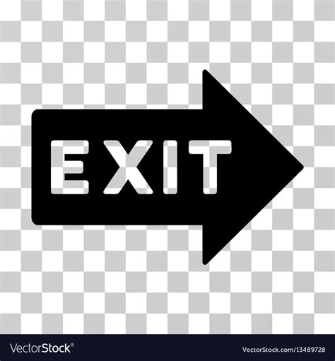 Exit arrow icon Royalty Free Vector Image - VectorStock