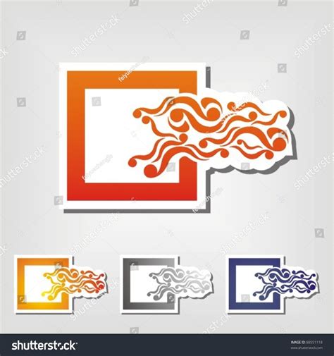 Vector Label Design Stock Vector (Royalty Free) 88551118 | Shutterstock