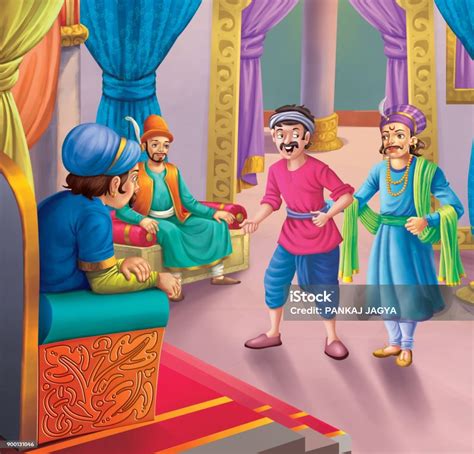 Akbar And Birbal Stock Illustration - Download Image Now - Adult, Art ...