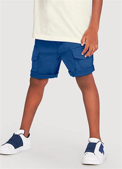 Bermuda Infantil Masculina Azul Tigor T Tigre