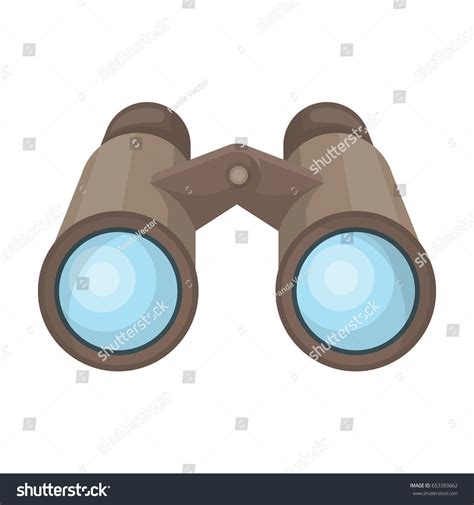 Binoculars Observationafrican Safari Single Icon Cartoon Stock Vector Royalty Free 653393662