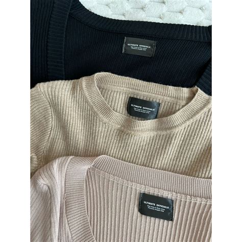 สงตอ Ultimate Official เสอแขนยาว ส แบบ Nude Latte Black Shopee Thailand