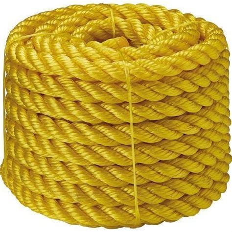 Washable Flexible Yellow High Strength Plastic Braided And Twisted